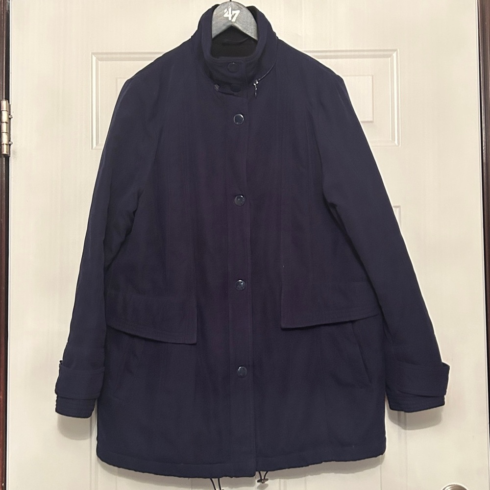 Forester of Boston Quilted Barn Jacket S Navy Equestrian Insulated Coat Casual
